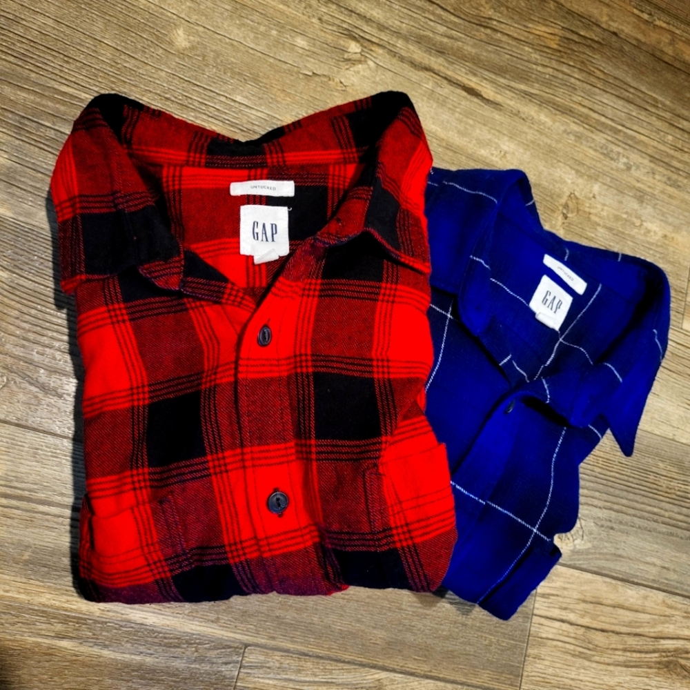 GAP | Men's Plaid Shirts (2)